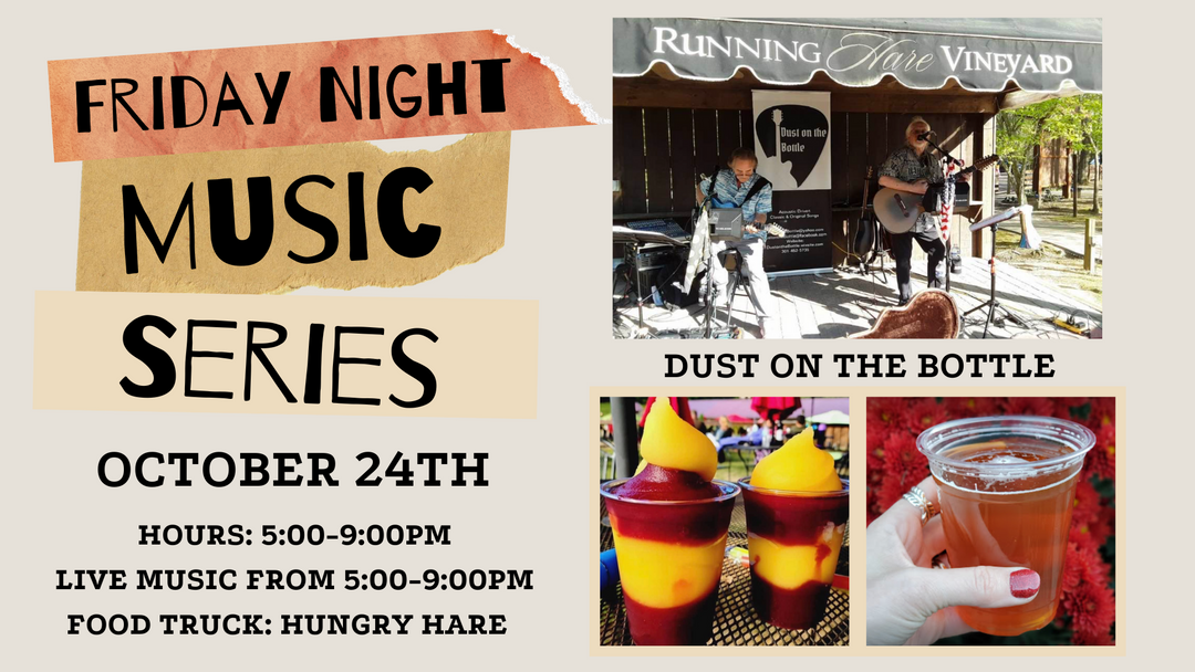 Friday Night Music Series Featuring Dust on the Bottle on October 24th!