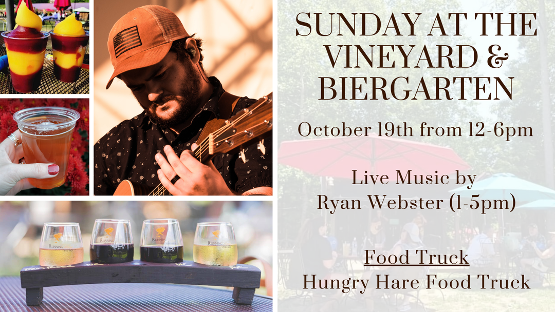 Sunday at the Vineyard and Biergarten on October 19th from 12-6pm!