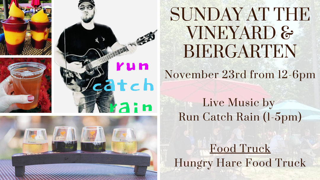 Sunday at the Vineyard and Biergarten on November 23rd from 12-6pm!