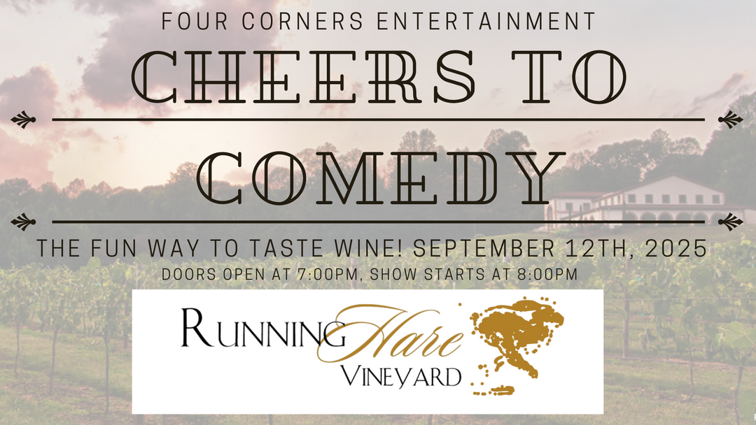 Cheers to Comedy on Friday, September 12th from 7:00 - 9:30pm!
