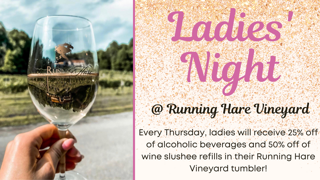 Ladies' Night on Thursday, August 15th from 5:00-9:00pm
