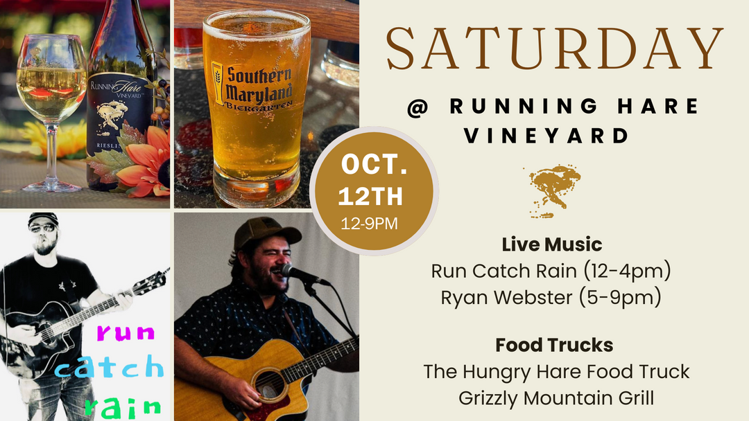 Saturday at Running Hare on October 12th from 12-9pm!