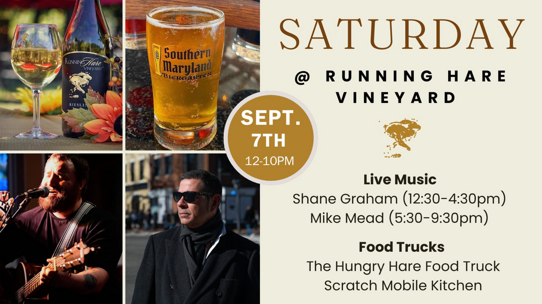 Saturday at Running Hare on September 7th from 12-10pm!