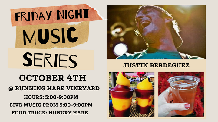 Friday Night Music Series Featuring James von Lenz on October 4th