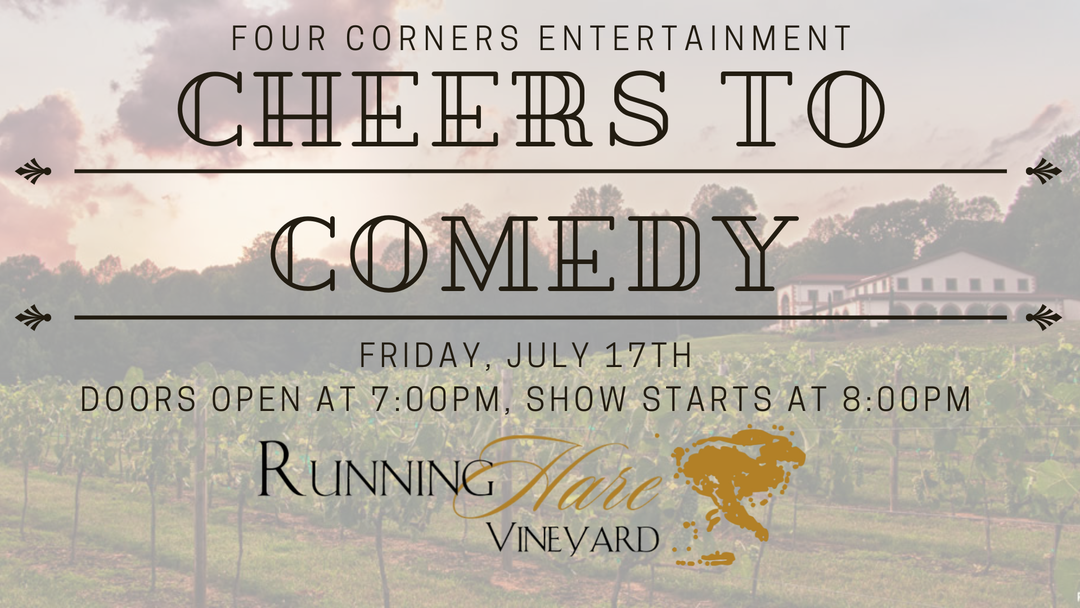 Cheers to Comedy on Friday, July 17th!