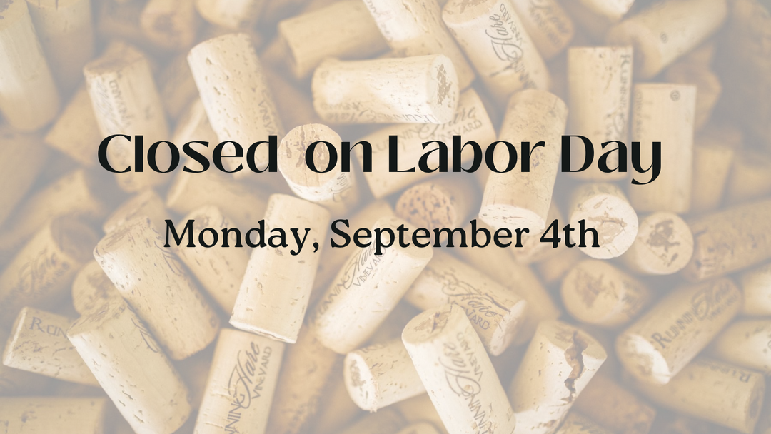 Closed on Labor Day (Monday, September 4th)