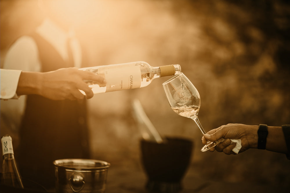 pouring VIP wine