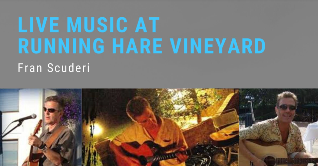 Live Music with Fran Scuderi on Saturday, October 22nd from 12:00-4:00pm
